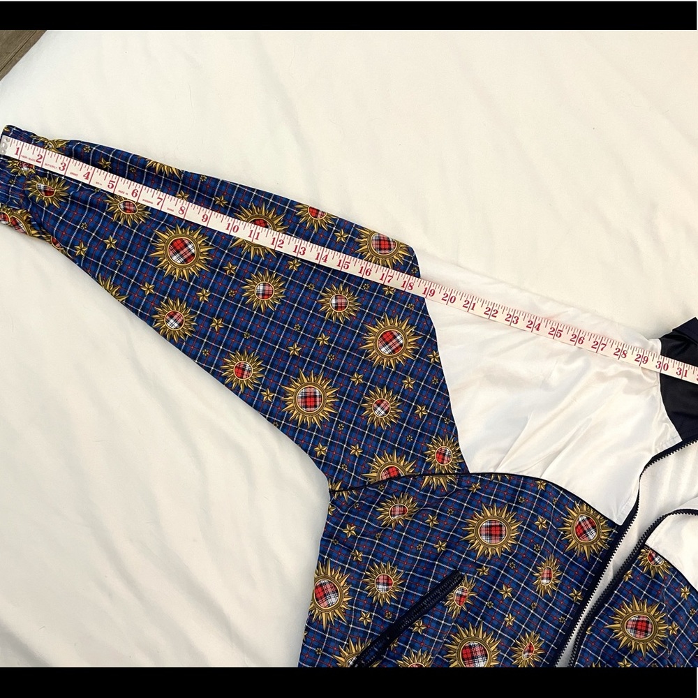 Patterned Zip Up Bomber Jacket - image 5